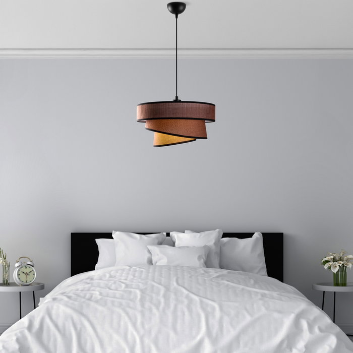 Opviq Stage - 14712 Lámpara de araña marrón oscuro con altura ajustable